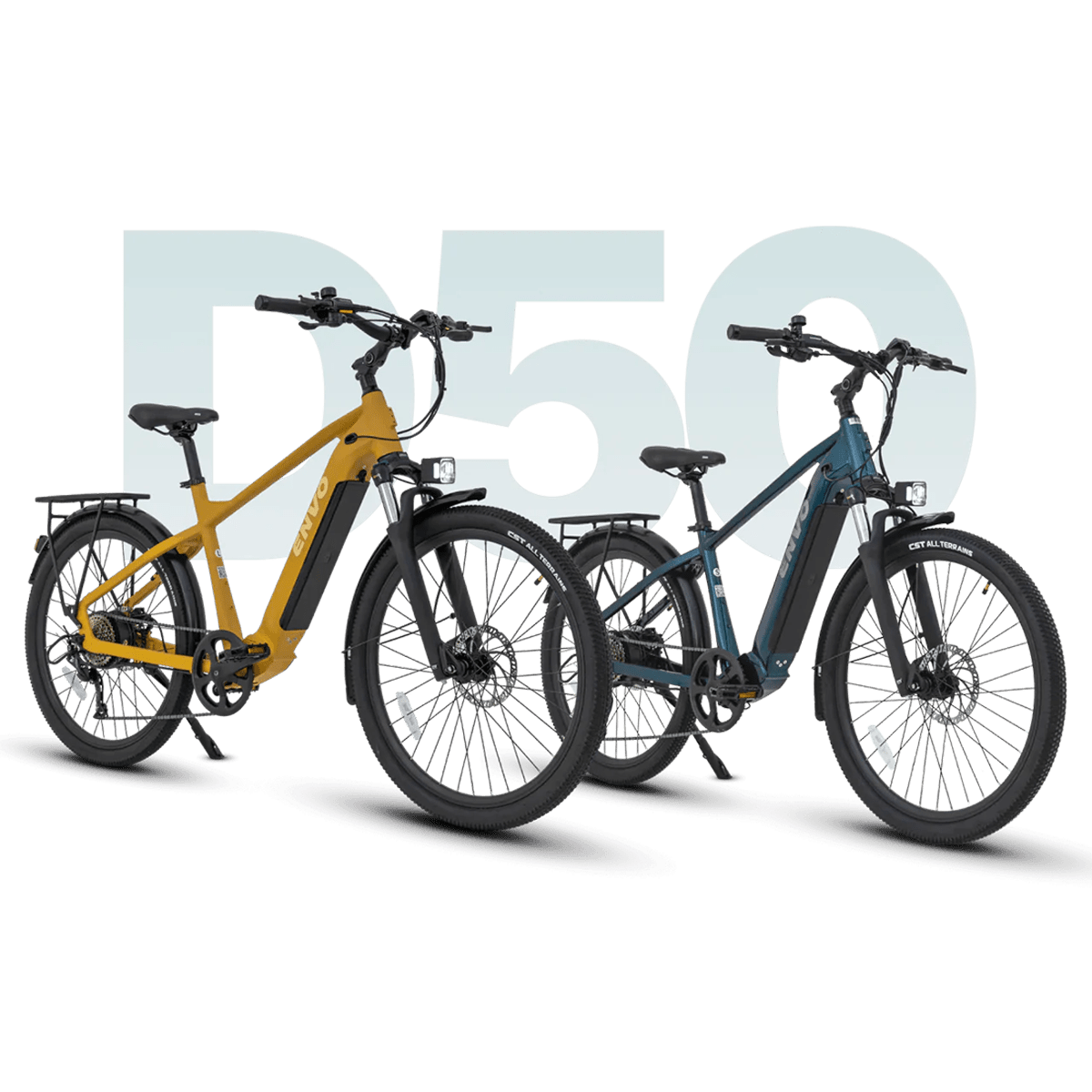 ENVO D50 Electric Bike · Step Over · Mustard · Large