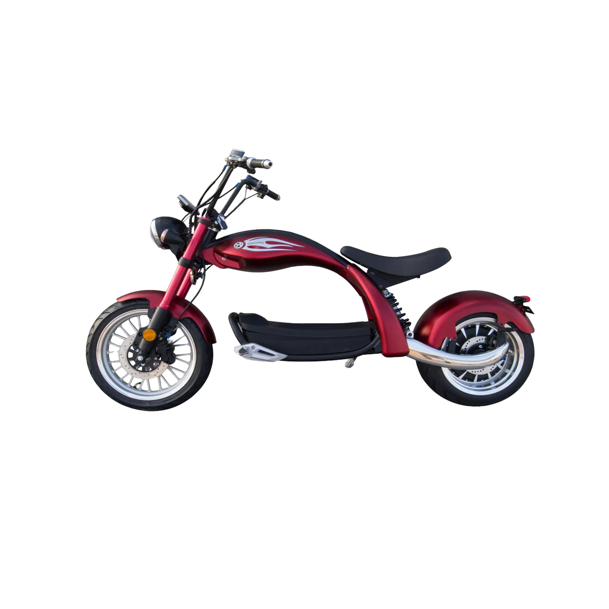 SoverSky M5 Electric Motor Chopper Scooter · Top Speed 35mph · Fat Tire · Red