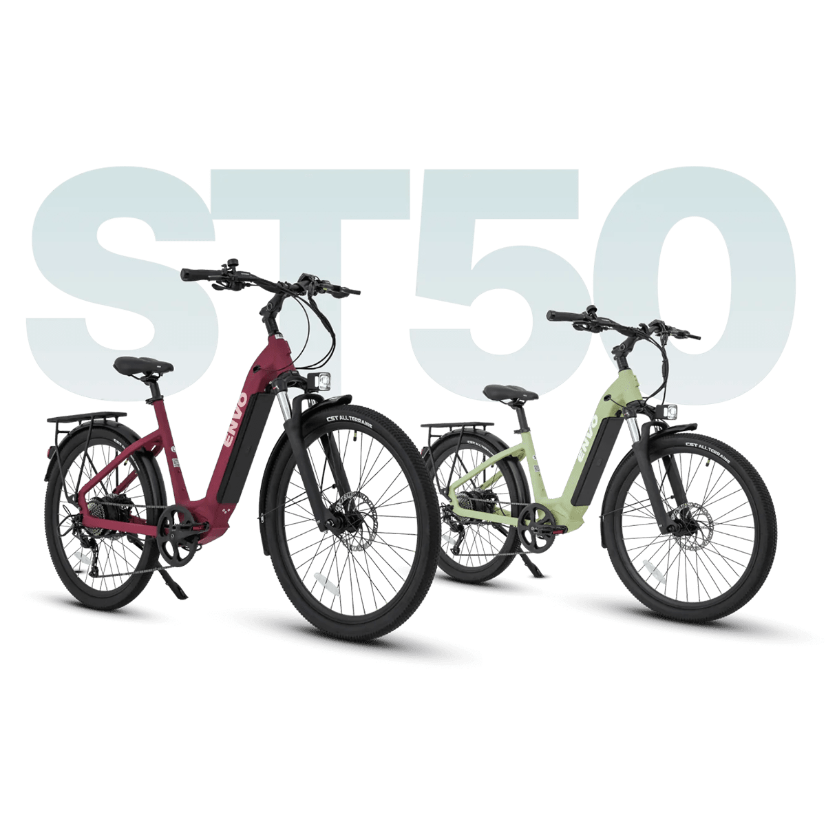 ENVO ST50 Electric Bike · Step Thru · Maroon · Small