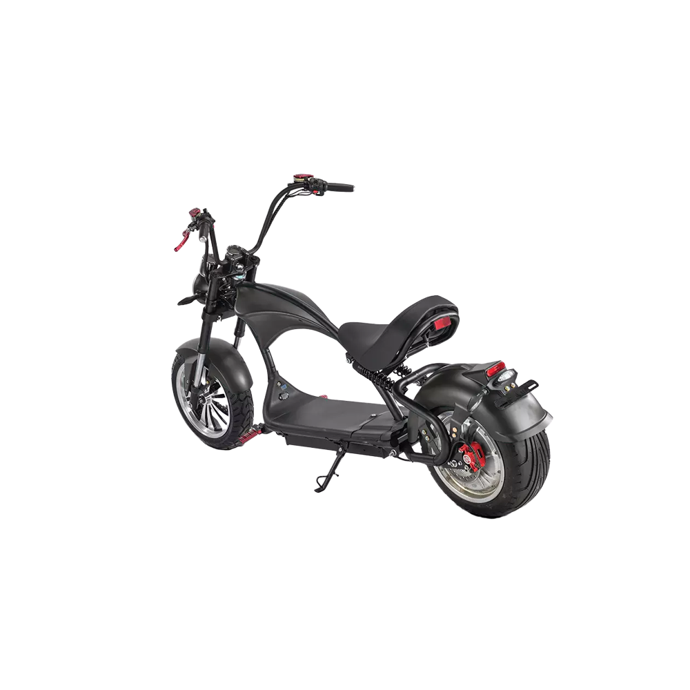 SoverSky M3P Electric Motor Chopper Scooter · Top Speed 35mph · Fat Tire · Black