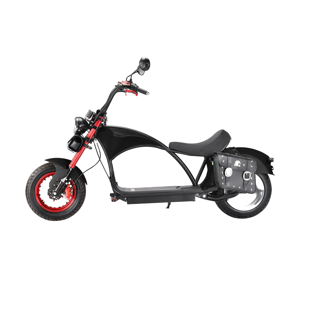 SoverSky M3 Electric Motor Chopper Scooter · Top Speed 35mph · Fat Tire · Black