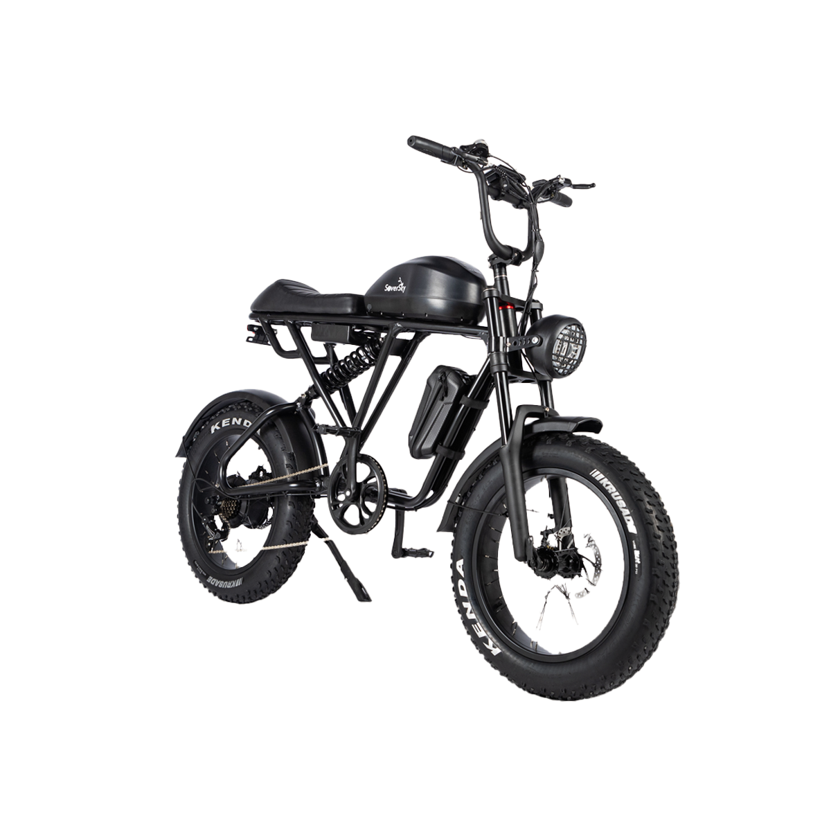 SoverSky Titan 500 Electric Motor Bike · Top Speed 30mph · Fat Tire · Black