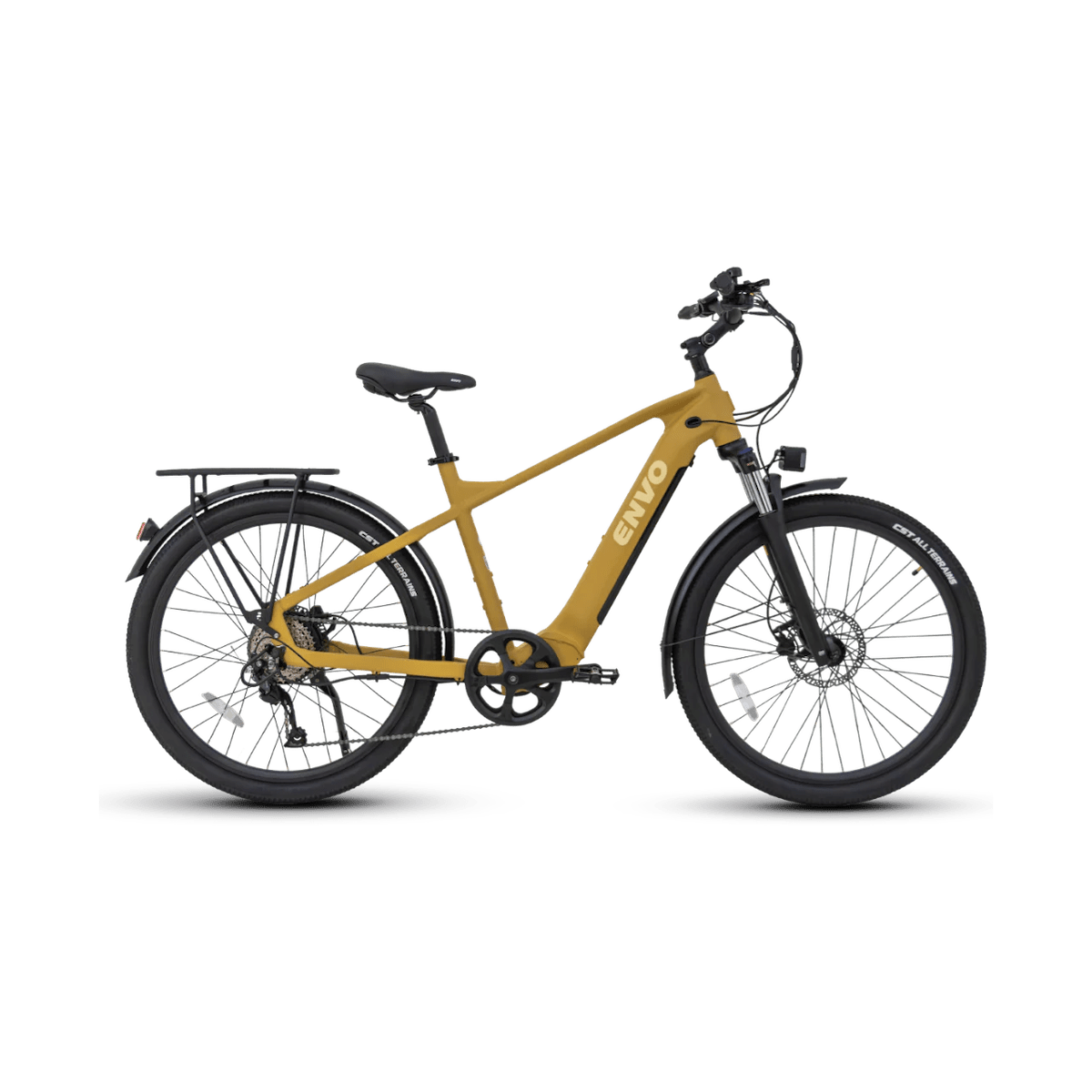 ENVO D50 Electric Bike · Step Over · Mustard · Large