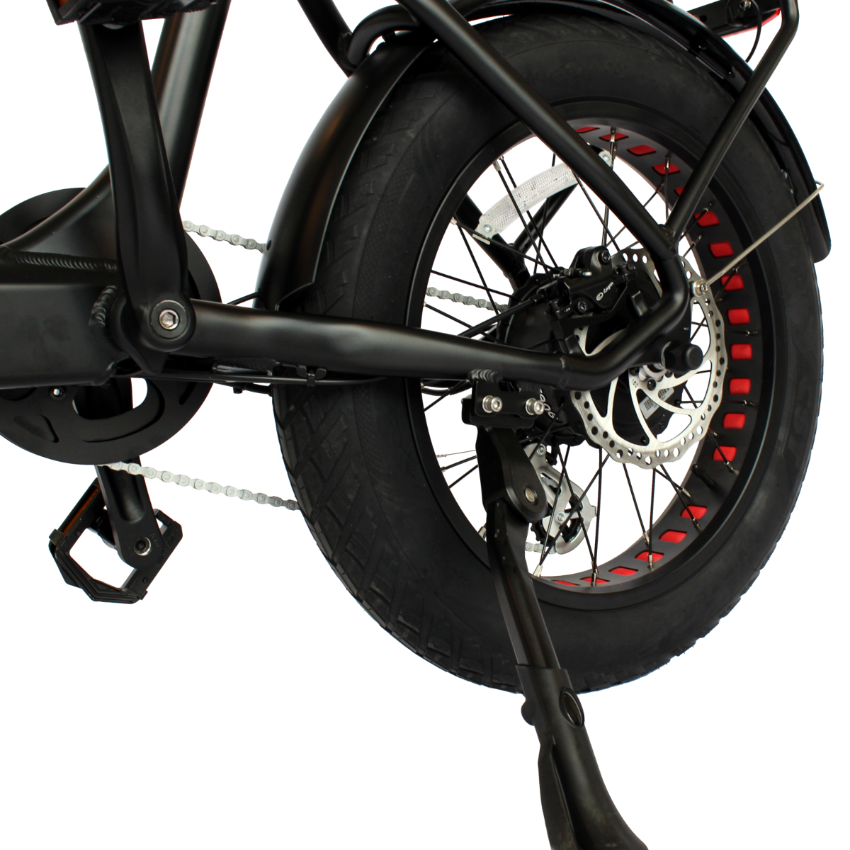 GIO LIGHTNING Folding Electric Bike · Fat Tires · Matte Black